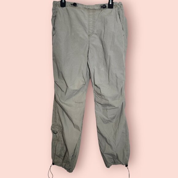 Garage Pants - Garage khaki utility cargo jogger pants size XS sporty tomboy femme Y2K